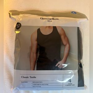 Brand new men’s good fellow Black tank tops